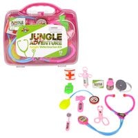 10pc Pink Jungle Veterinarian Kit