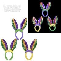 Light-Up Mardi Gras Bunny Ears