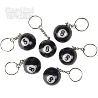 Eight Ball Keychain 1.25"