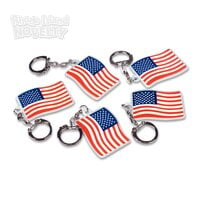 2" American Flag Keychain