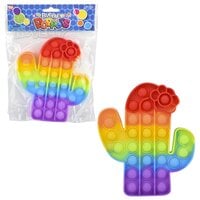4.75" Rainbow Cactus Bubble Poppers
