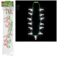 Light-Up Candy Cane Necklace 25"