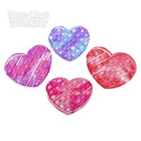 6.25" Marbleized Heart Bubble Popper