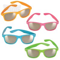 Neon Color Sunglasses With Mirror Lens