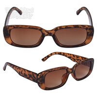 Rectangular Leopard Sunglasses