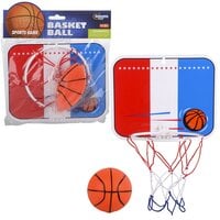 Basketball & Hoop Set 8" X 6" - Small (White Blank)